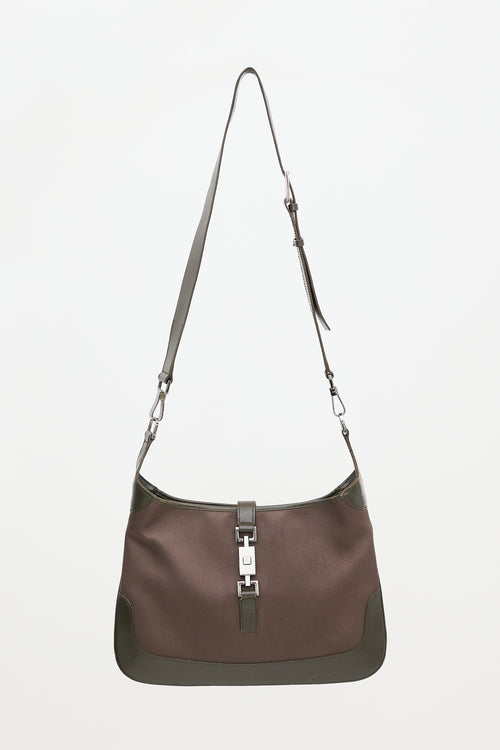 Gucci Leather & Satin Jackie Bag
