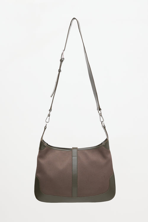 Gucci Leather & Satin Jackie Bag