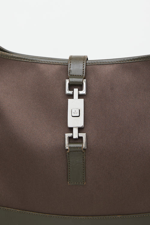 Gucci Leather & Satin Jackie Bag