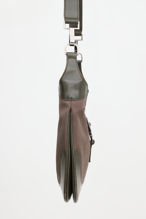Gucci Leather & Satin Jackie Bag