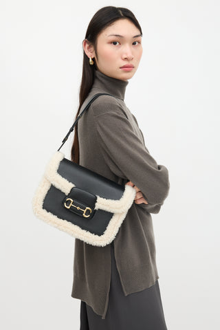 Gucci Leather & Shearling 1955 Bag