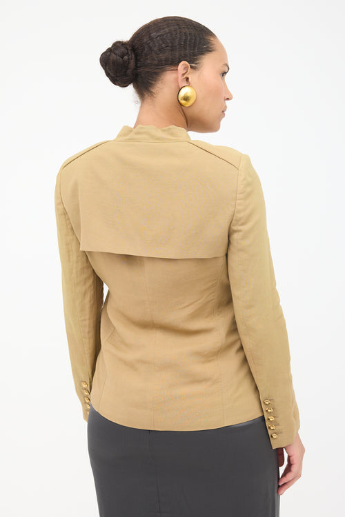 Gucci Linen Double Breasted Blazer