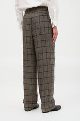 Gucci Linen Check Trouser