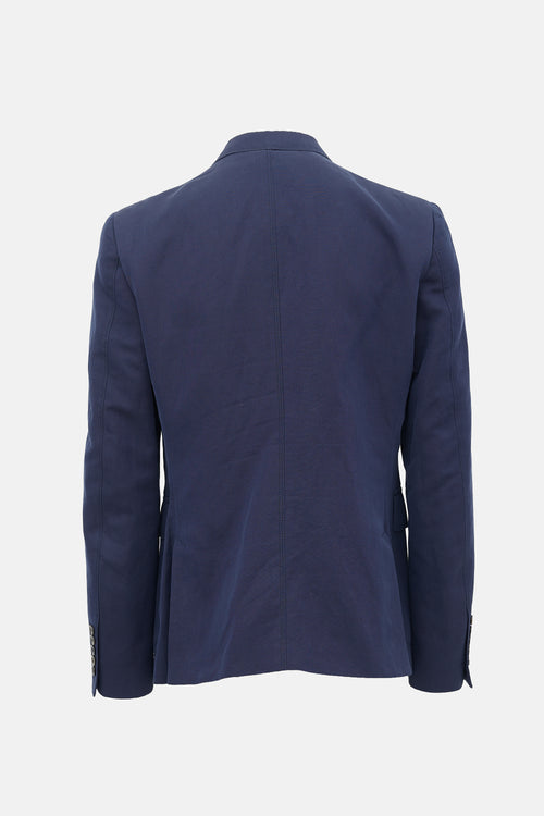 Gucci Linen Patch Pocket Blazer