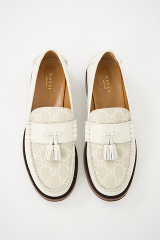 Gucci Leather GG Tassel Loafer
