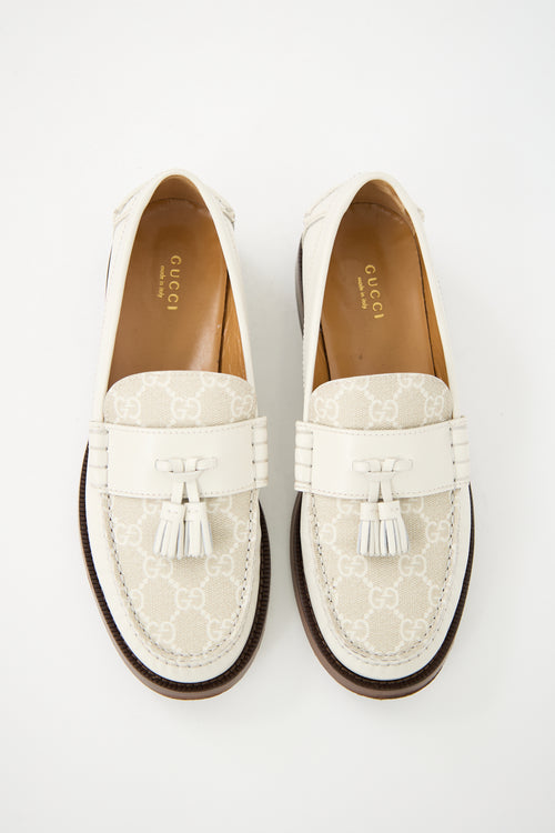 Gucci Leather GG Tassel Loafer