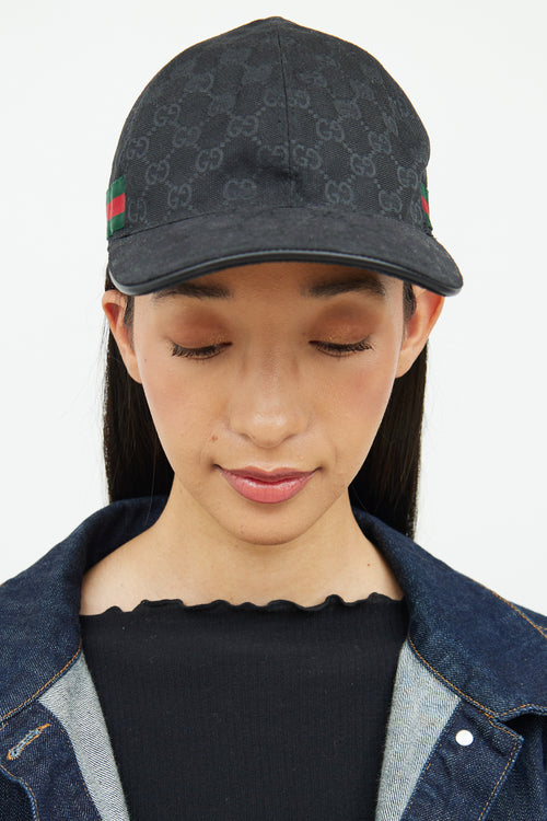 Gucci Black GG Embroidered Baseball Cap