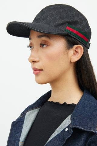 Gucci Black GG Embroidered Baseball Cap