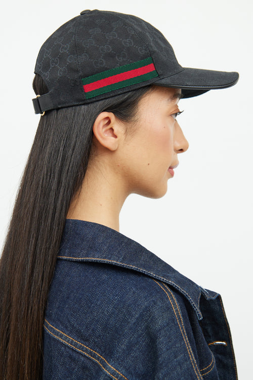 Gucci Black GG Embroidered Baseball Cap