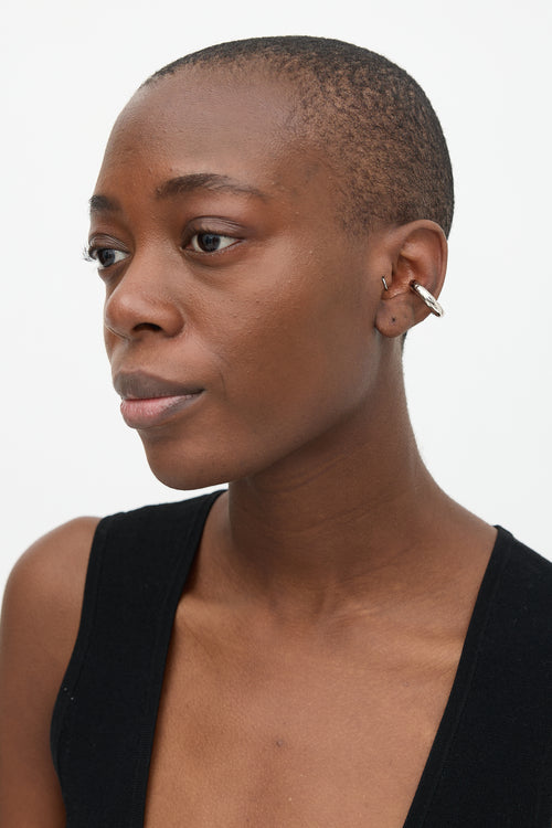 Gucci Logo Single Ear Cuff Earring