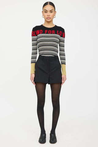 Gucci Cashmere Blind For Love Knit Sweater