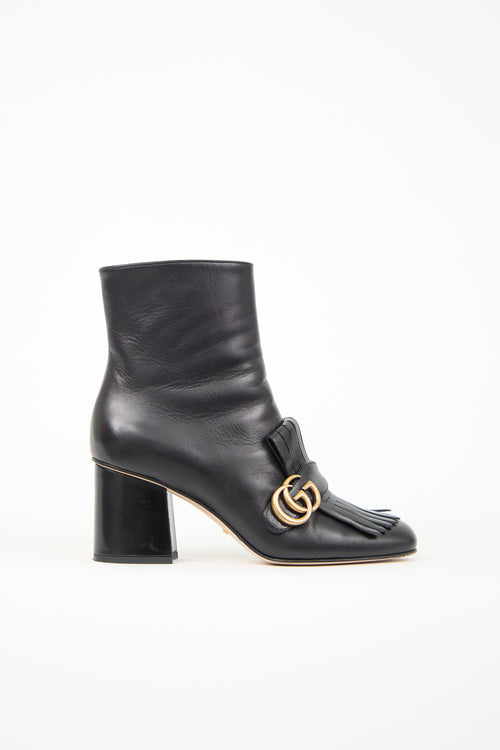 Gucci Marmont GG Fringe Ankle Boot