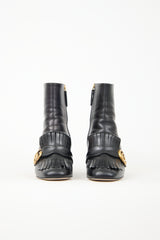 Gucci Marmont GG Fringe Ankle Boot