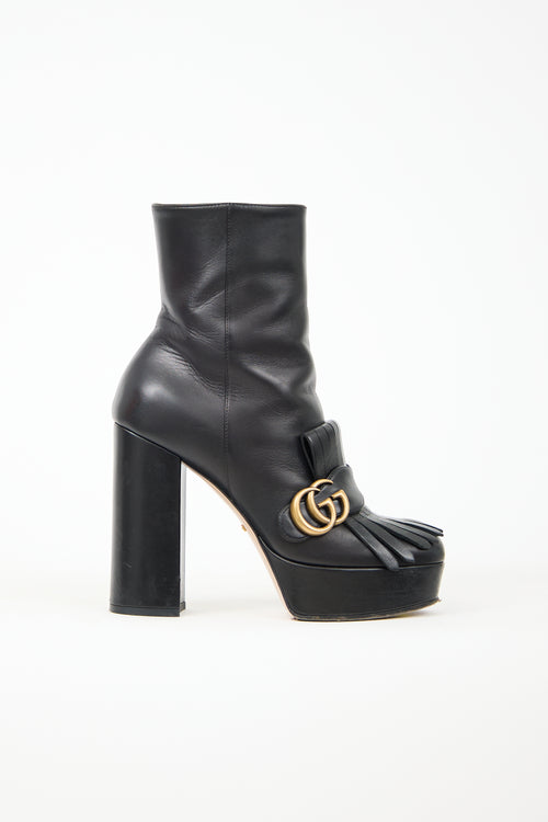 Gucci Marmont GG Fringe Platform Boot