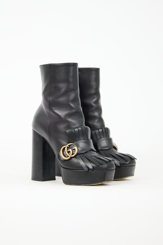 Gucci Marmont GG Fringe Platform Boot