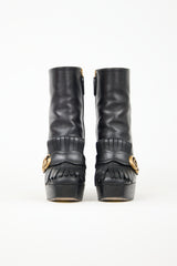 Gucci Marmont GG Fringe Platform Boot