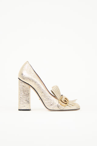 Gucci Marmont GG Fringe Pump