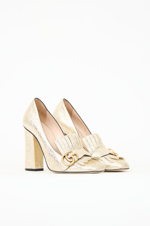 Gucci Marmont GG Fringe Pump