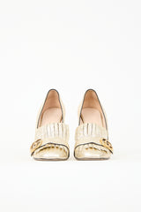Gucci Marmont GG Fringe Pump
