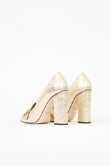 Gucci Marmont GG Fringe Pump