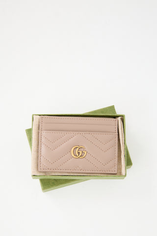 Gucci Leather Marmont GG Card Holder