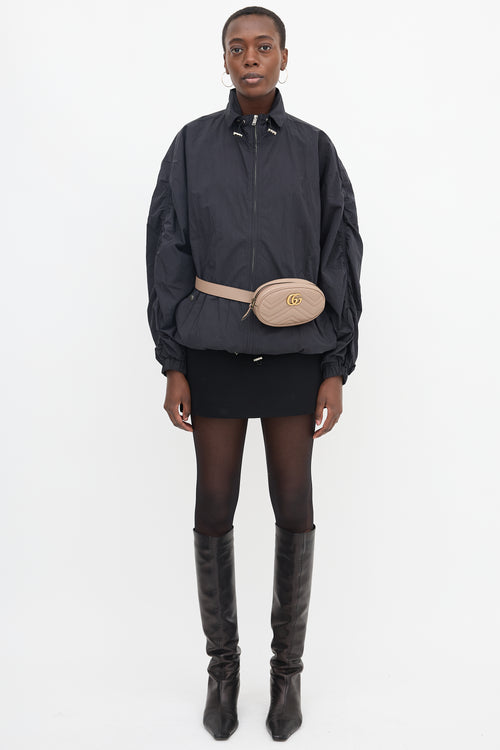 Gucci Matelassé Leather Marmont GG Belt Bag