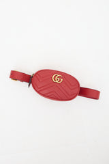 Gucci Matelasse Leather Marmont GG Belt Bag