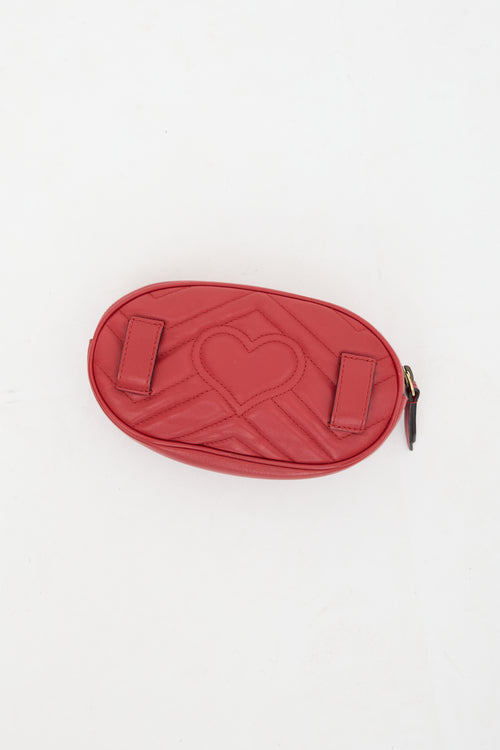 Gucci Matelasse Leather Marmont GG Belt Bag