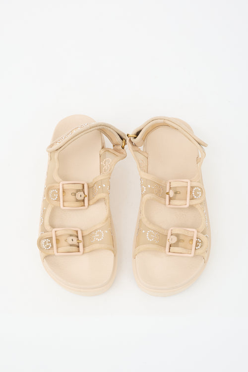 Gucci Mesh Wmns GG Sandal