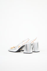 Gucci Metallic Leather Baby 75 Heel