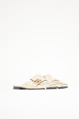 Gucci Metallic Leather Marmont Fringe Mule
