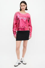 Gucci Metallic Pink & Cream Blind For Love Sweatshirt