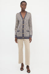 Gucci Metallic Wool GG Cardigan