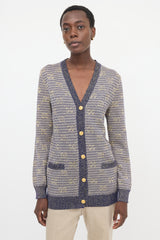 Gucci Metallic Wool GG Cardigan