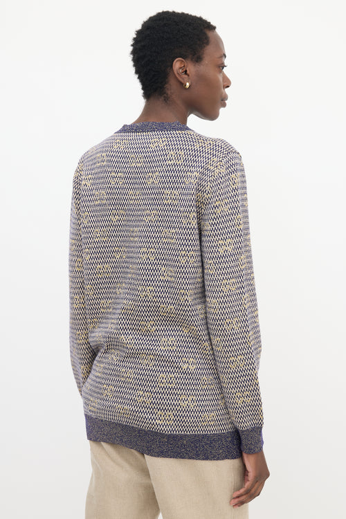 Gucci Metallic Wool GG Cardigan
