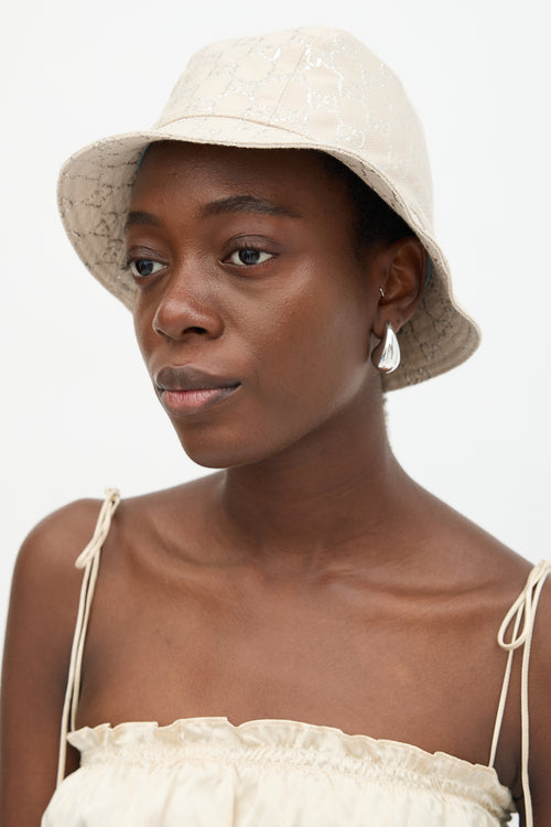 Gucci Metallic GG Monogram Bucket Hat