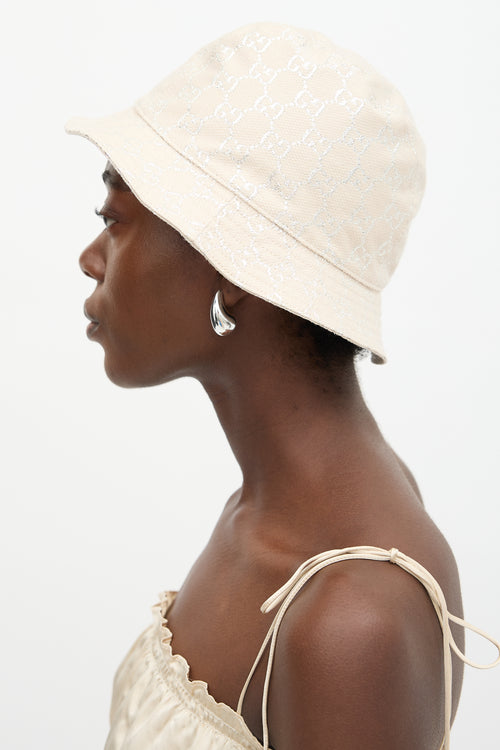 Gucci Metallic GG Monogram Bucket Hat