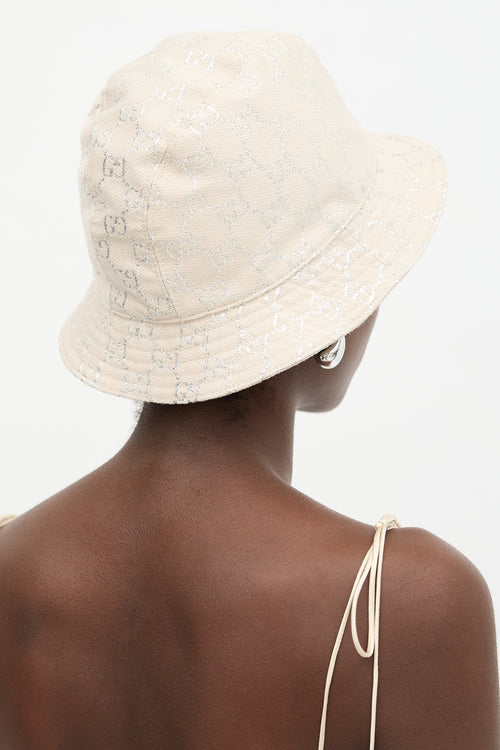 Gucci Metallic GG Monogram Bucket Hat