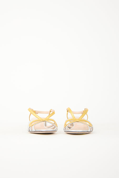 Metallic Leather Zephyra Sandal