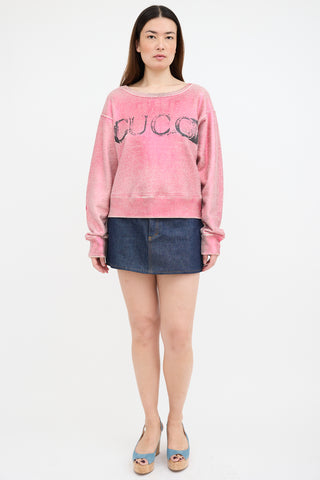 Gucci Metallic Logo Sweatshirt