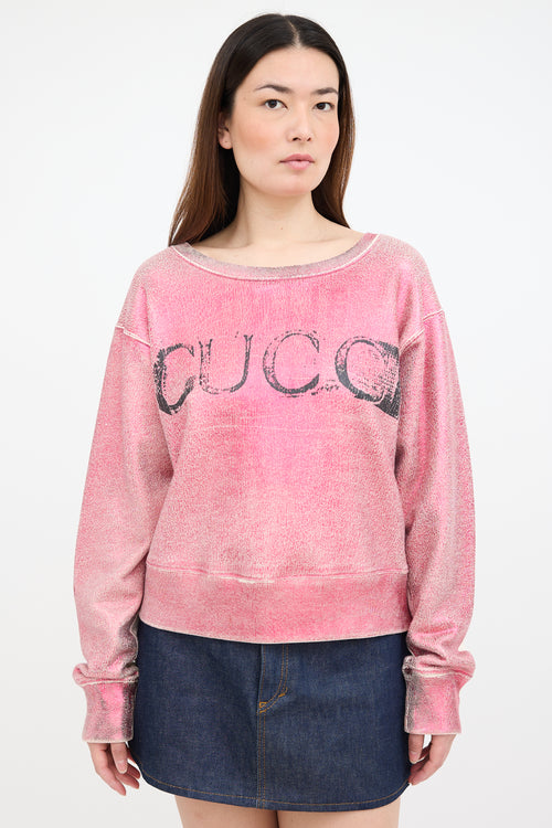 Gucci Metallic Logo Sweatshirt