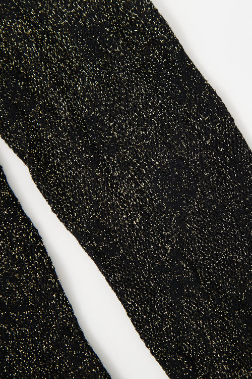 Gucci Metallic Mesh GG Tights