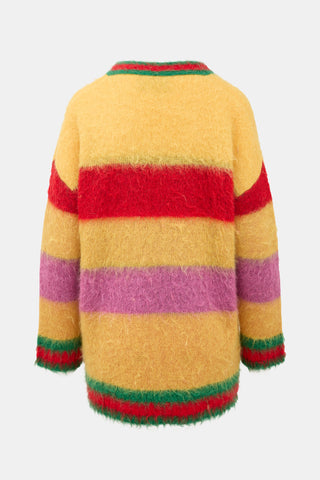Gucci 100 Mohair Striped Cardigan