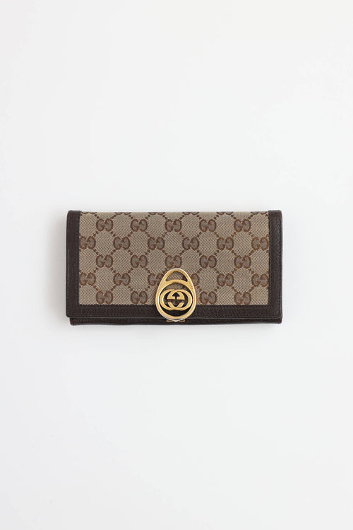 Gucci Monogram Continental Wallet