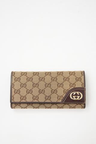 Gucci Monogram Canvas Britt Wallet
