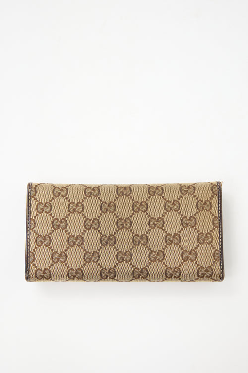 Gucci Monogram Canvas Britt Wallet