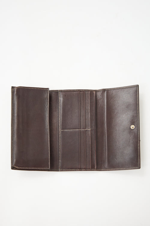 Gucci Monogram Canvas Britt Wallet