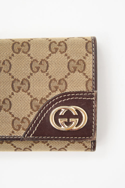 Gucci Monogram Canvas Britt Wallet