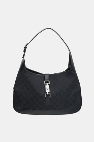 Gucci Monogram Canvas & Leather Jackie 1961 Bag