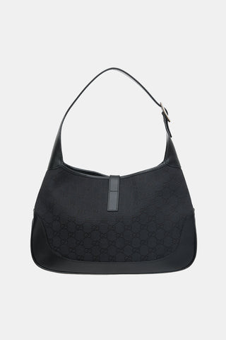 Gucci Monogram Canvas & Leather Jackie 1961 Bag